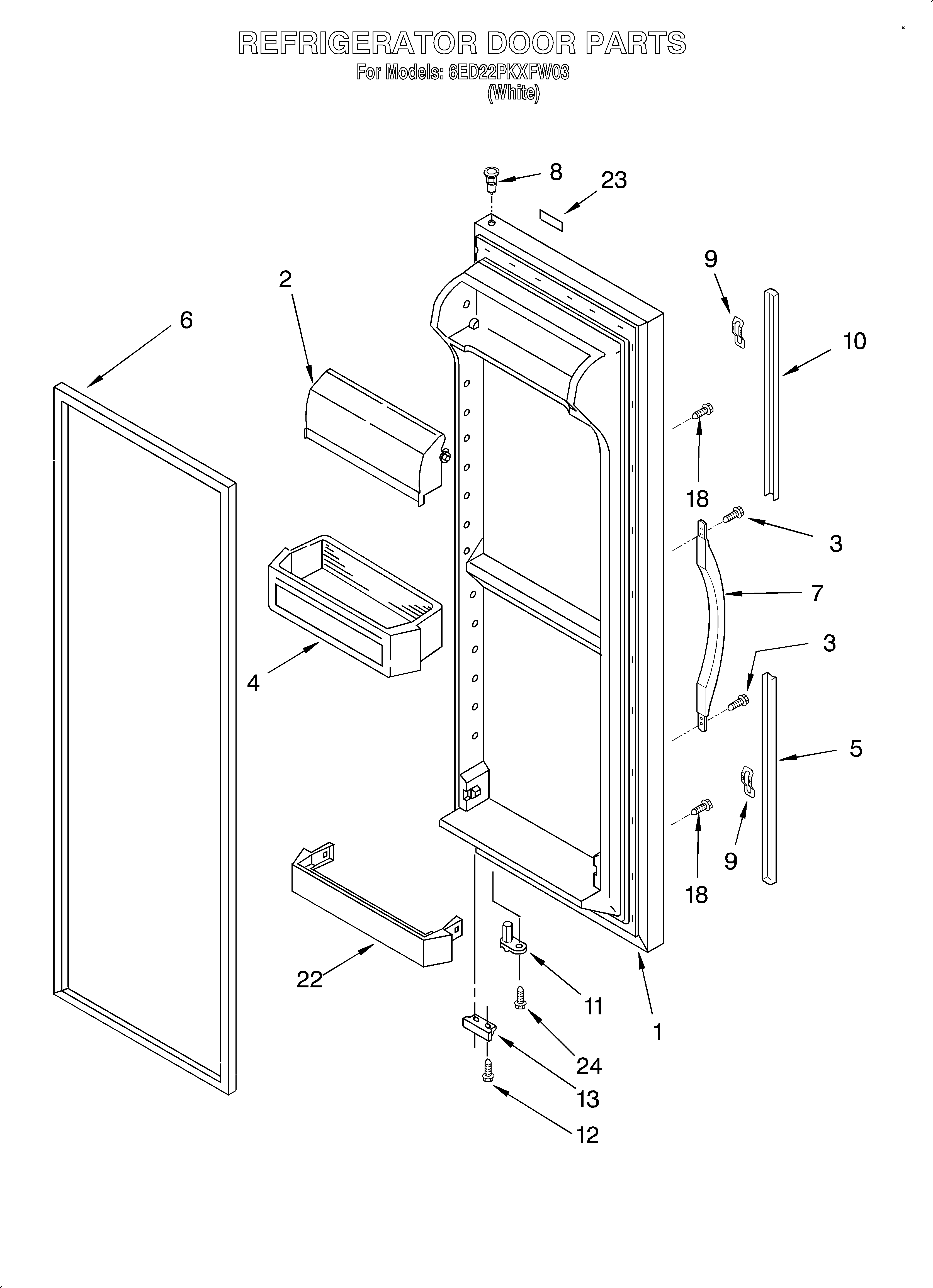 Refrigerator door