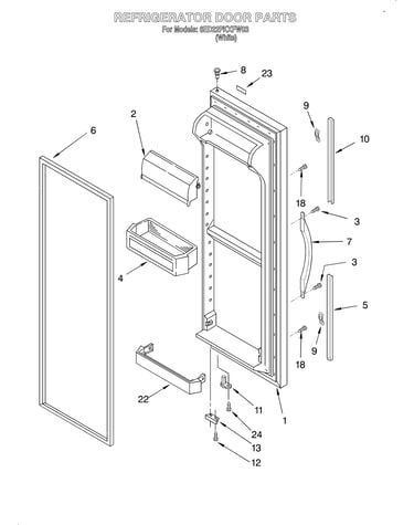 Refrigerator door