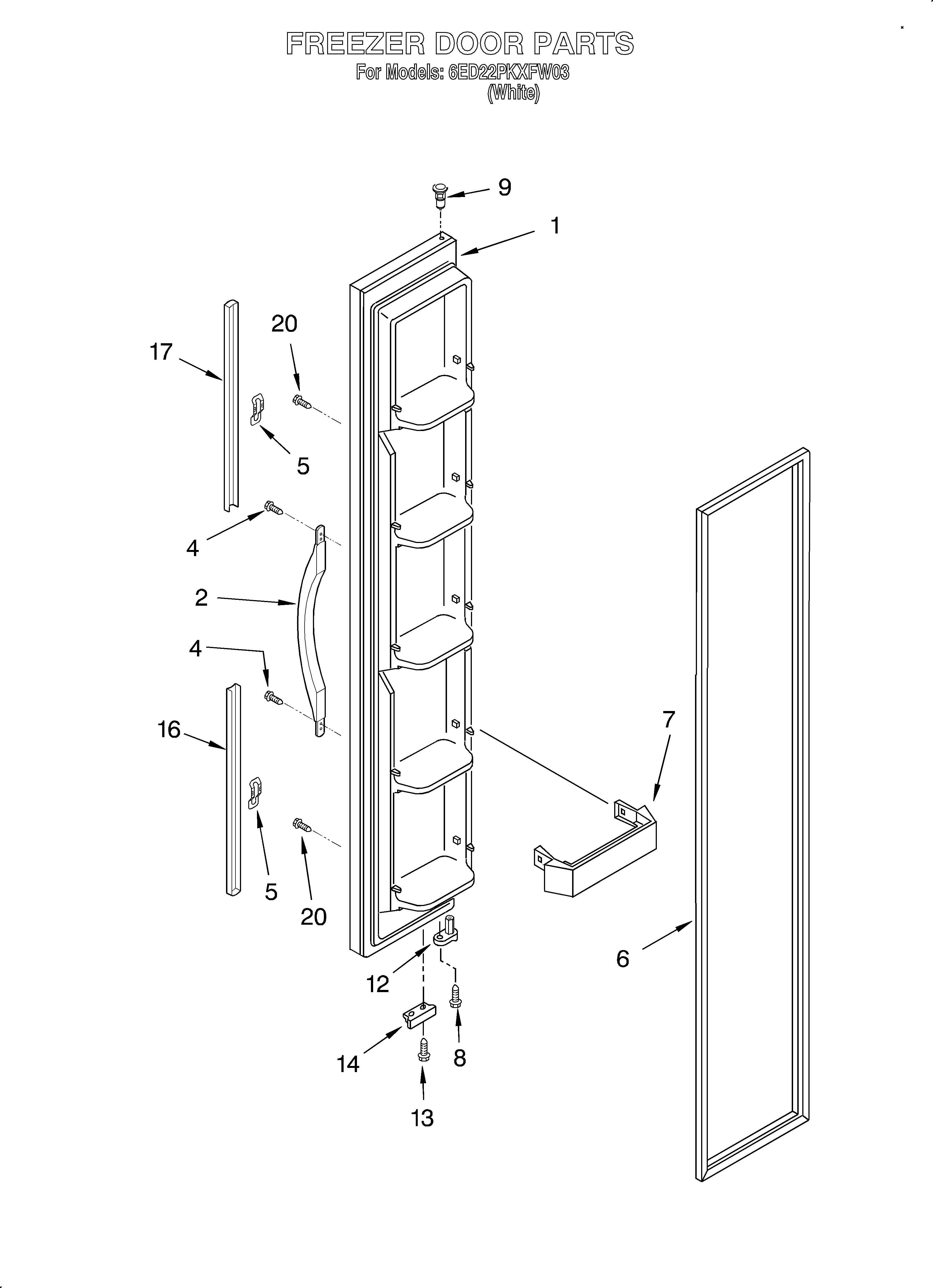 Freezer door