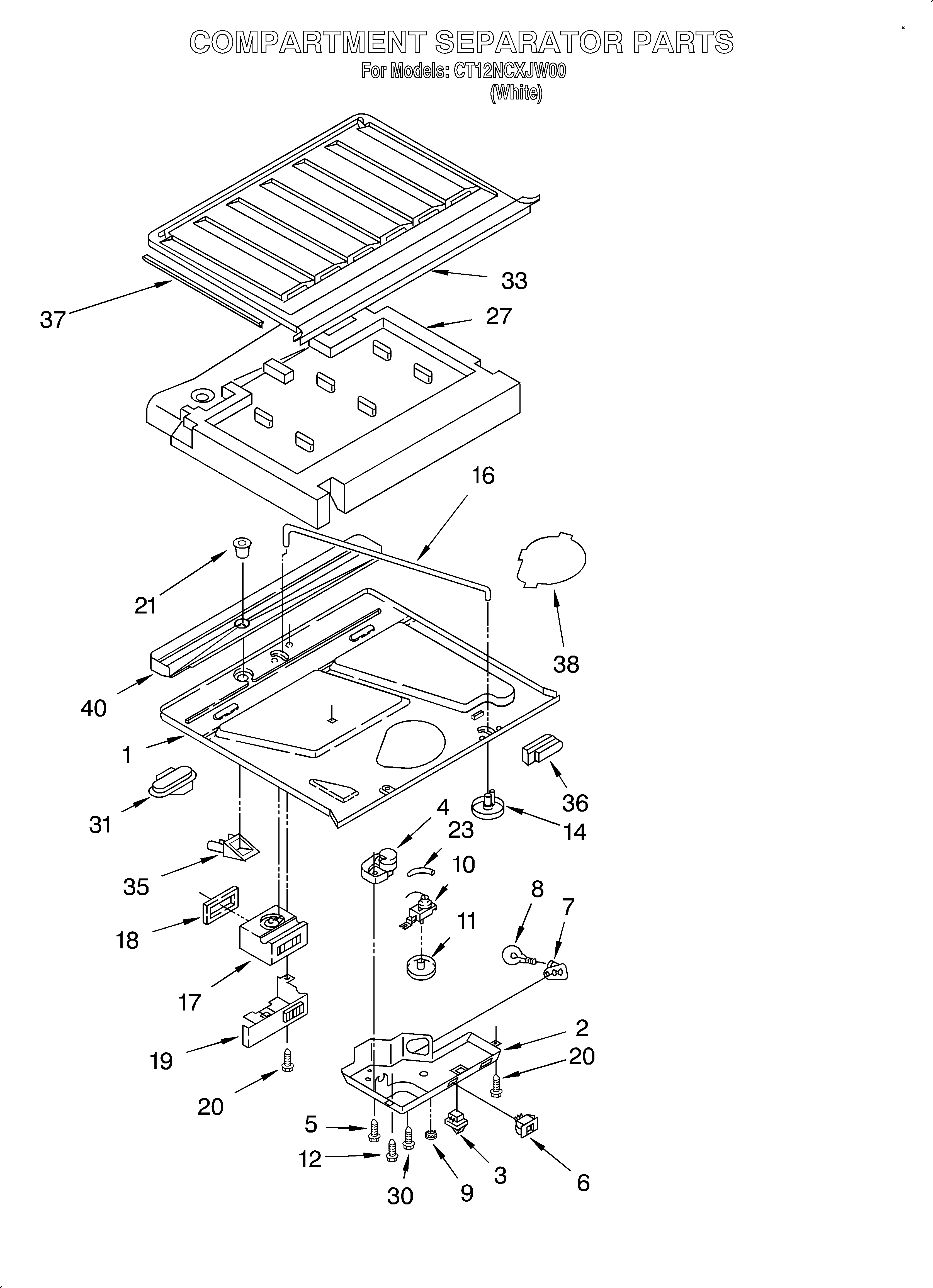 Compartment separator