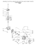 Brake, clutch, gearcase, motor and pump