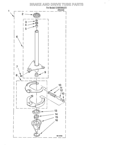 Brake and drive tube
