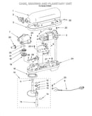 Case, gearing and planetary unit