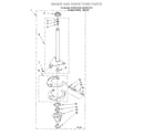 Whirlpool GSQ9611KT0 brake and drive tube diagram