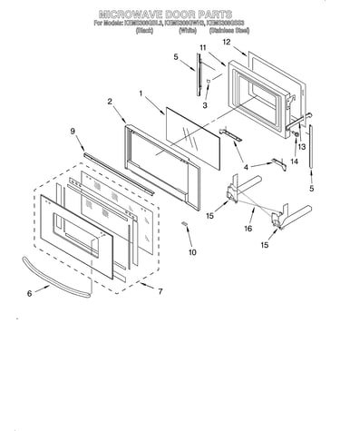 Microwave door/optional