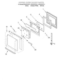Upper oven door