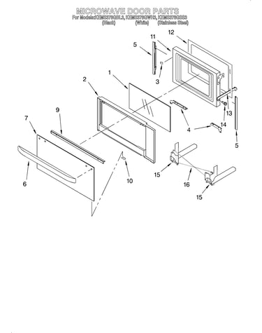 Microwave door/optional