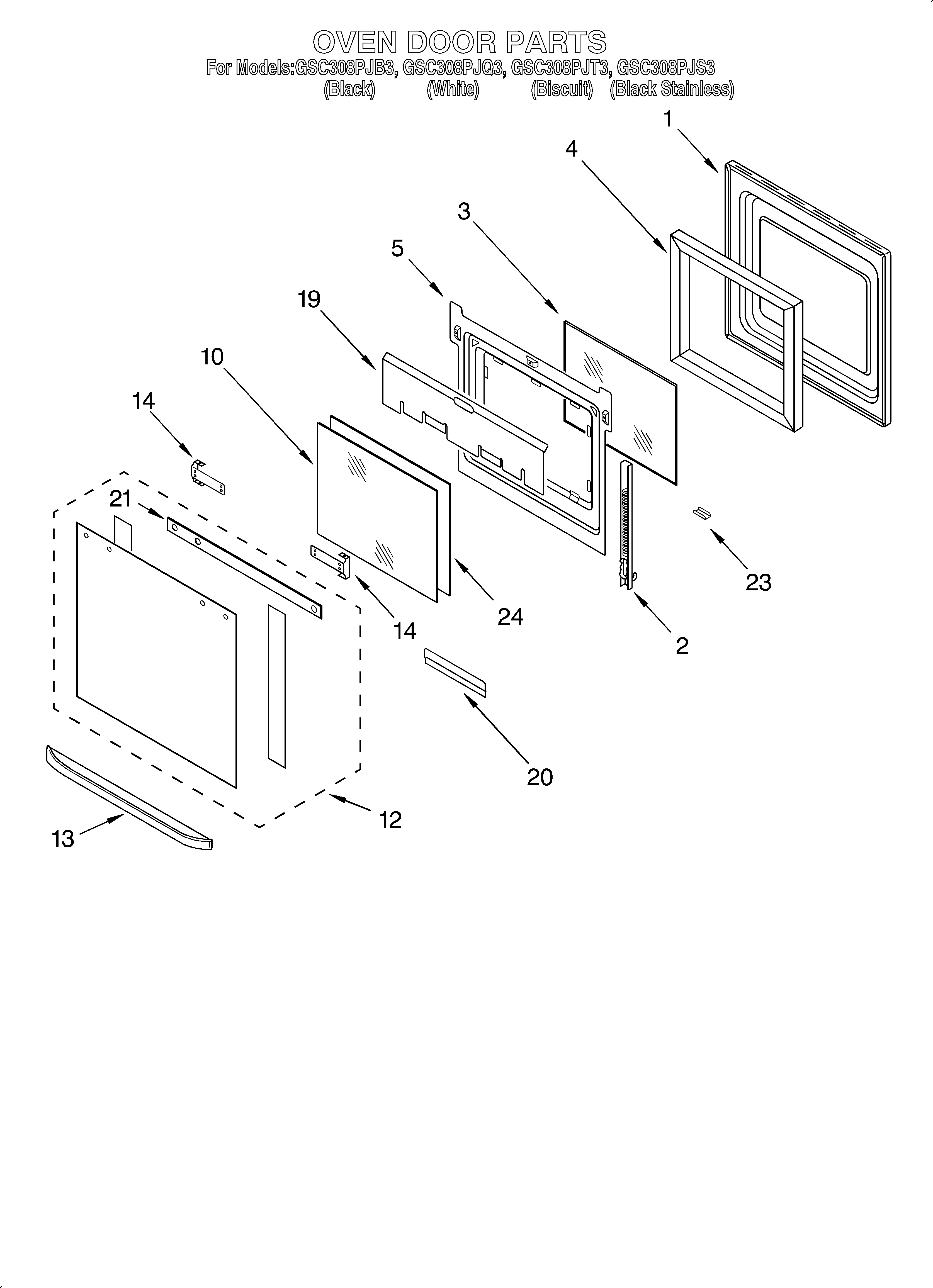 Oven door
