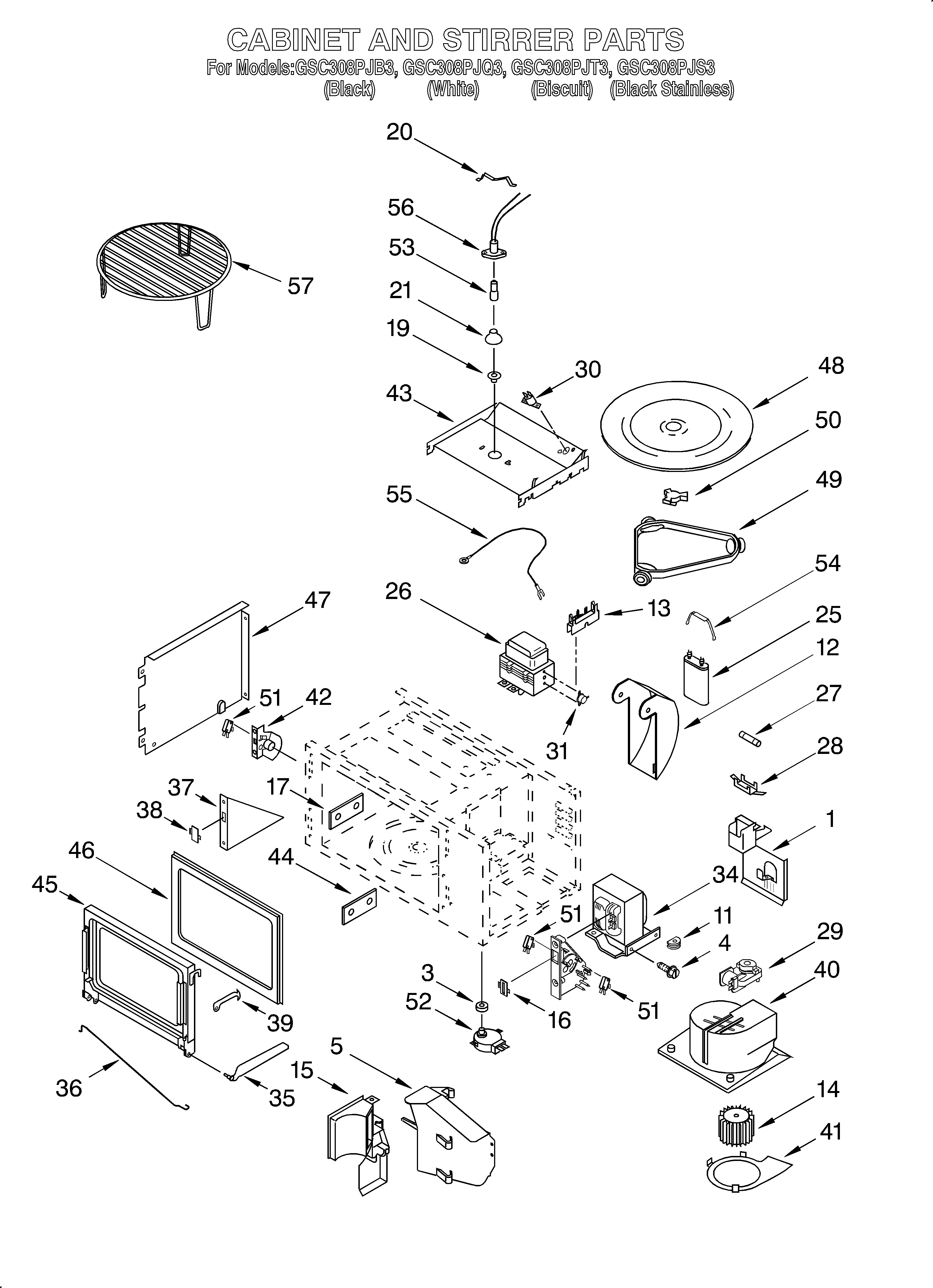 Cabinet and stirrer
