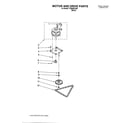 Whirlpool TU800SPJB0 motor and drive/literature diagram
