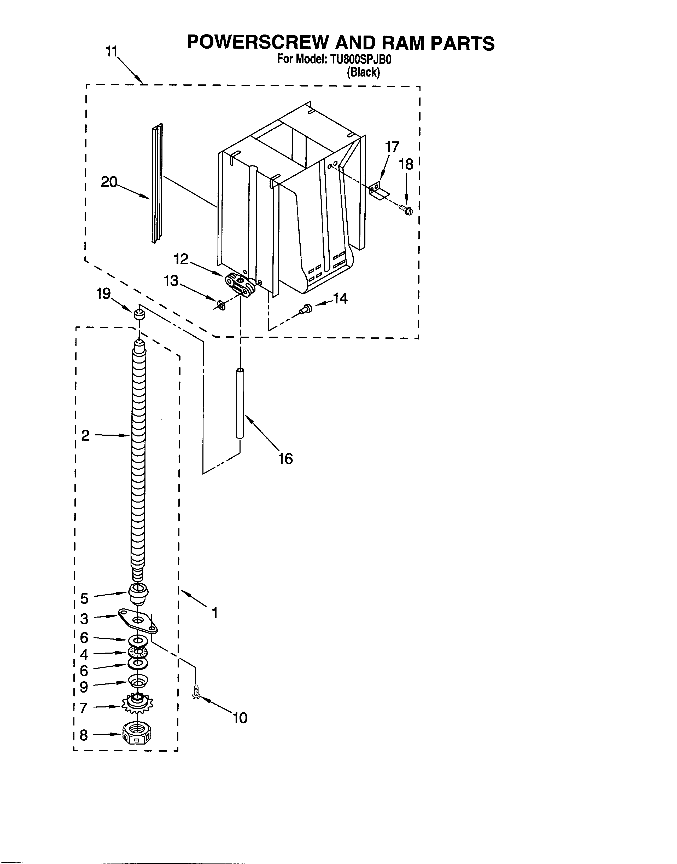 Powerscrew and ram