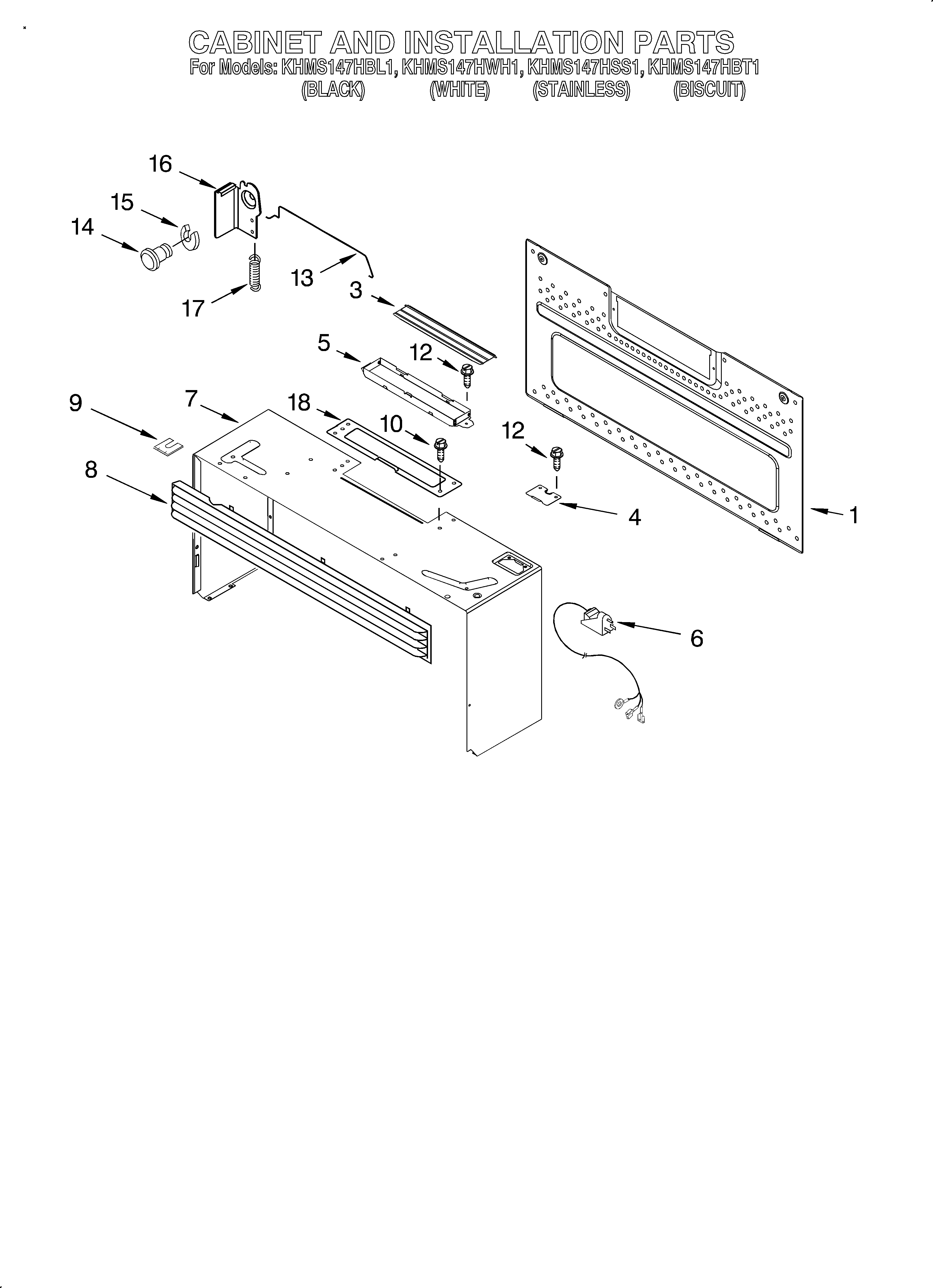 Cabinet and installation