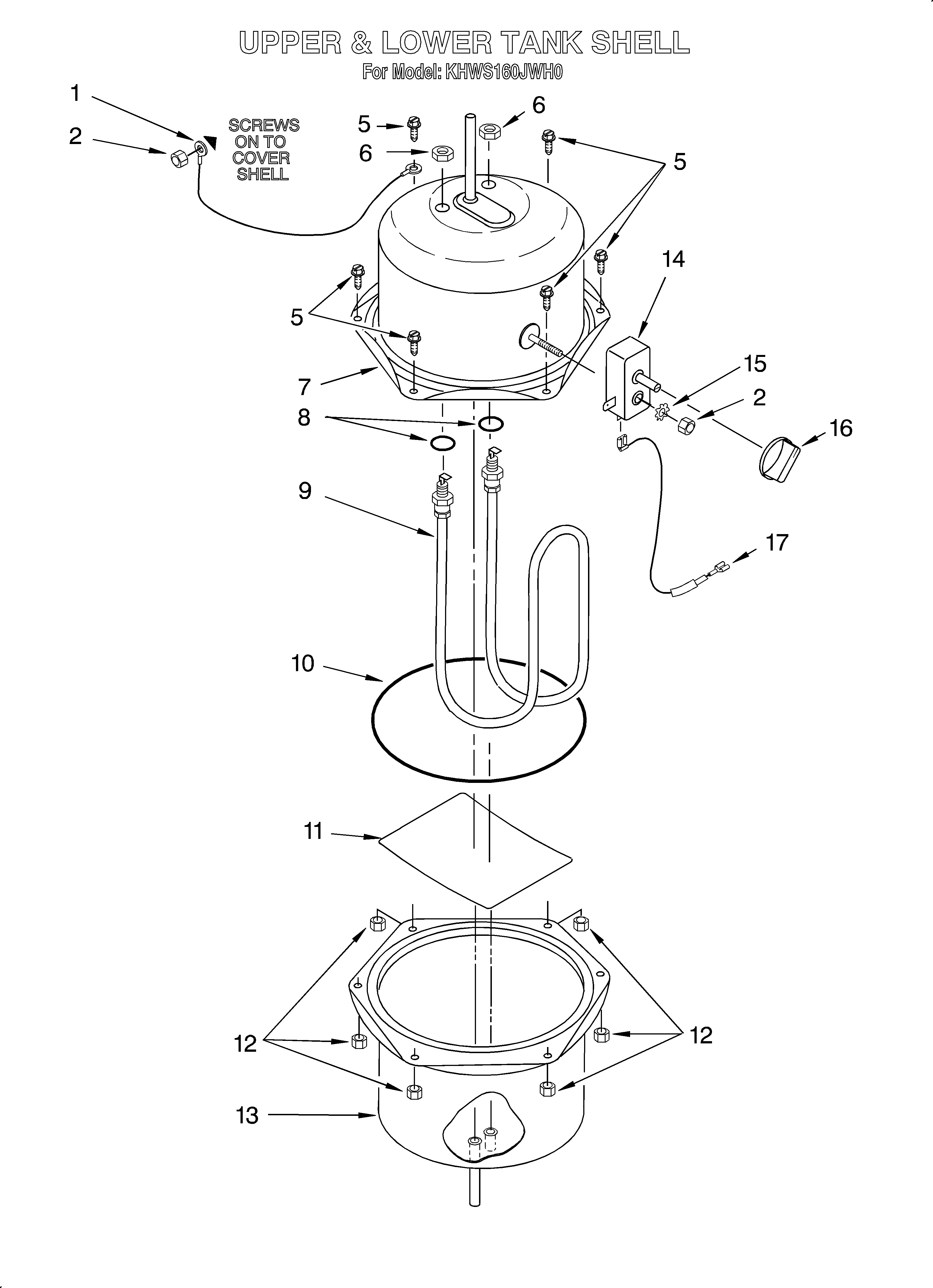 UPPER AND LOWER TANK SHELL