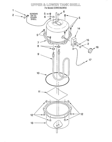 Upper and lower tank shell
