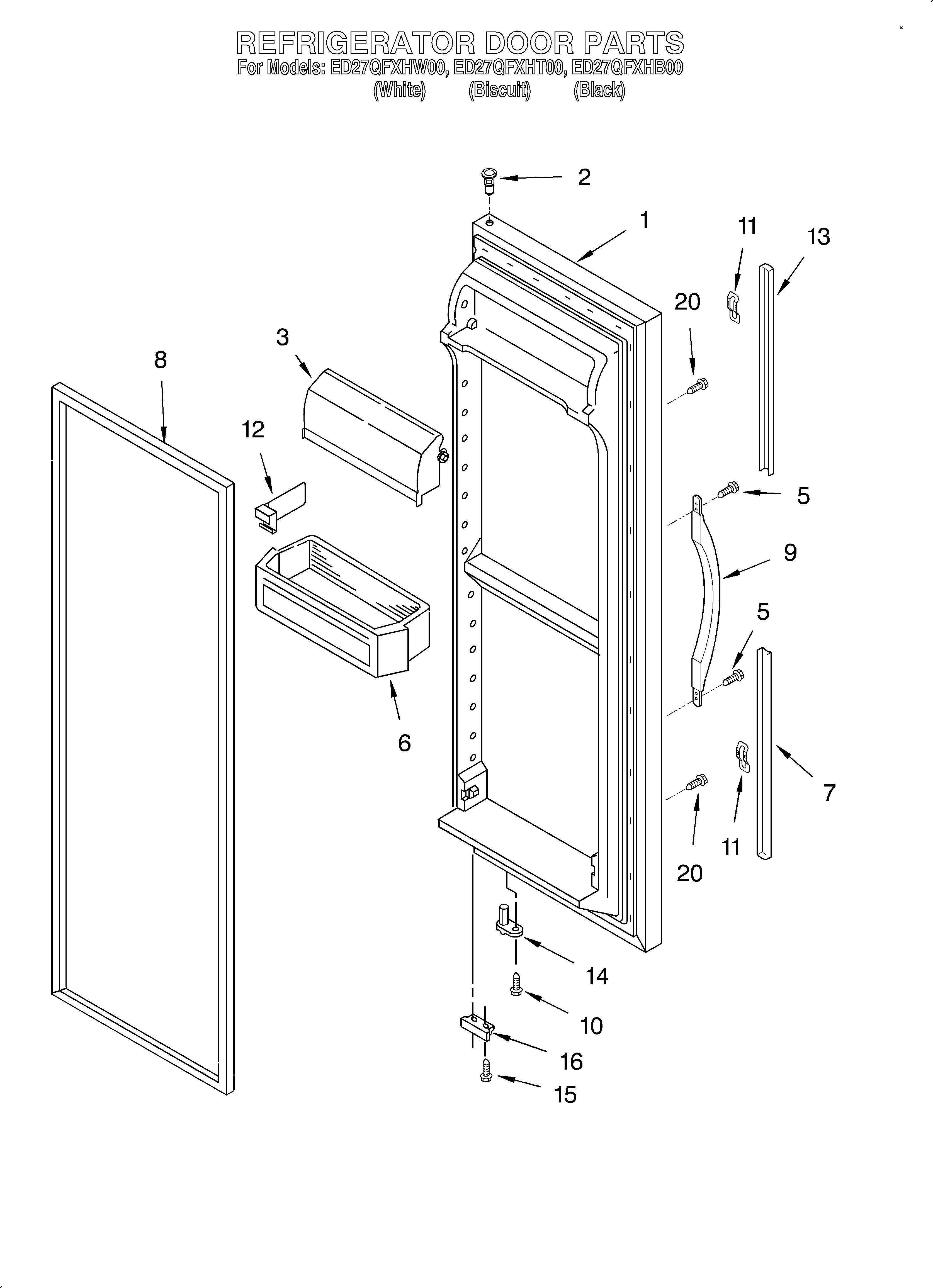 Refrigerator door