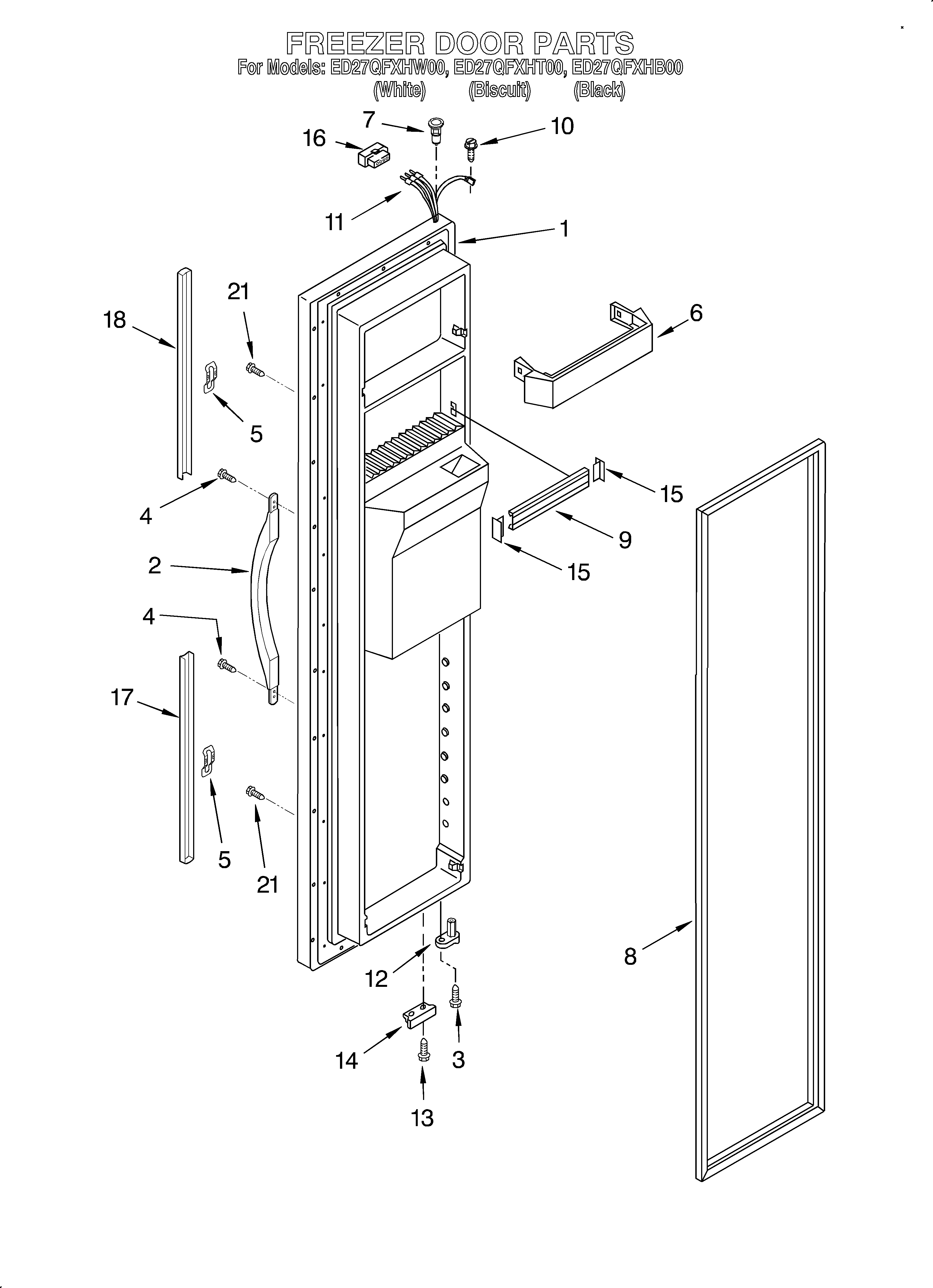 Freezer door