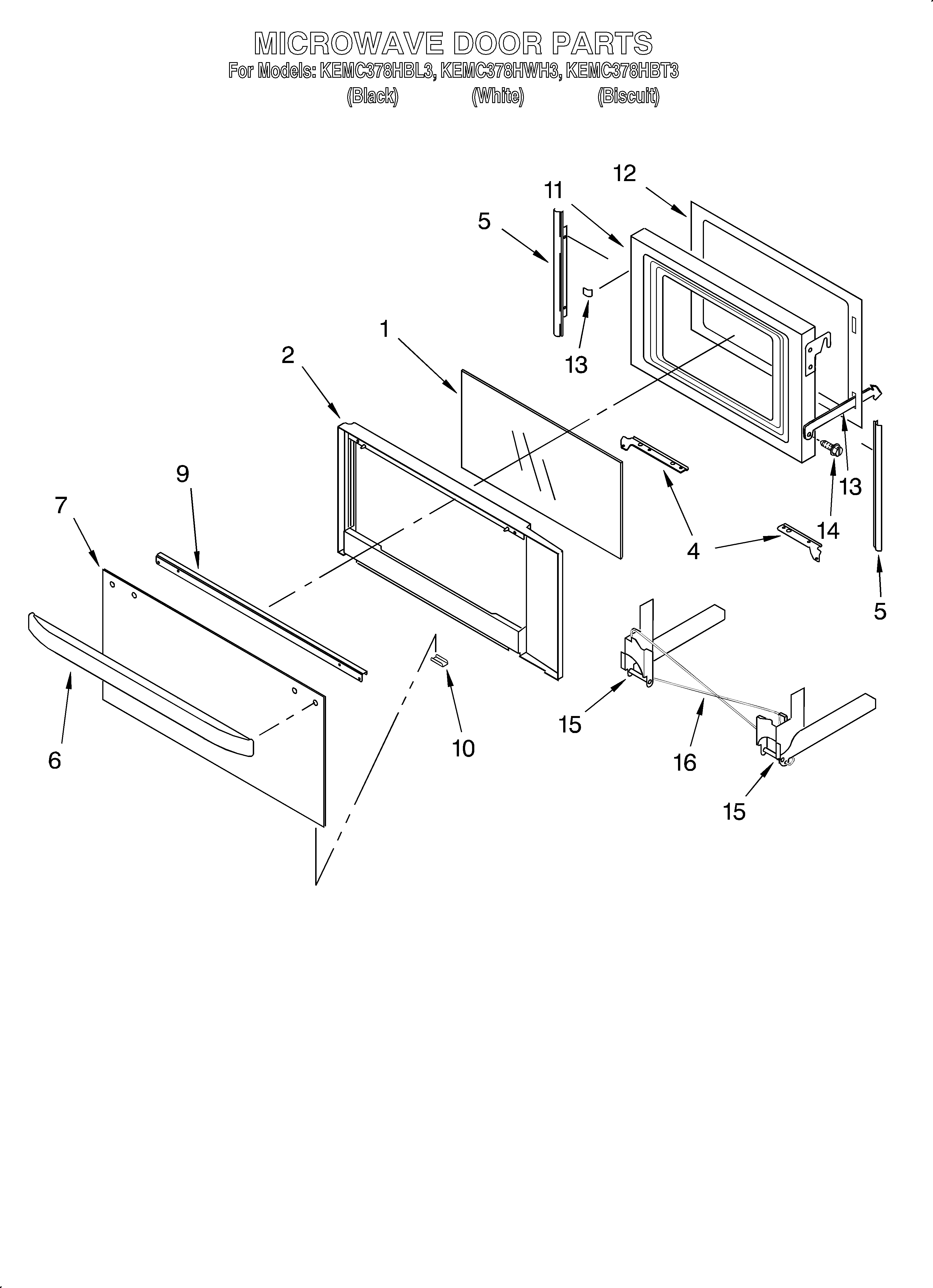 Microwave door/optional