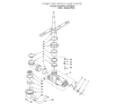 Roper RUD3000KB0 pump and sprayarm diagram