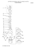 Upper housing and flange