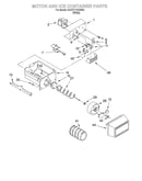 Motor and ice container