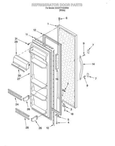 Refrigerator door