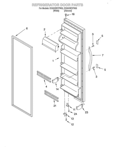 Refrigerator door