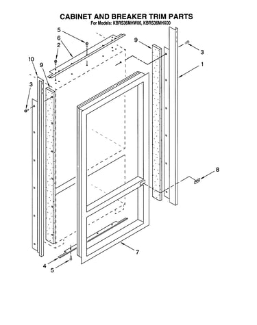 Cabinet and breaker trim