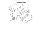 KitchenAid KBRS36MHW00 top grille and unit cover diagram