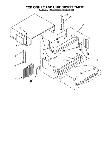 Top grille and unit cover