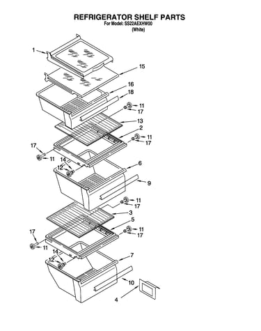 Refrigerator shelf