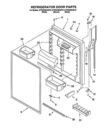 Refrigerator door