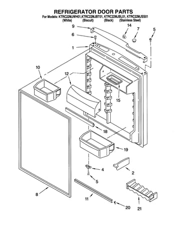 Refrigerator door