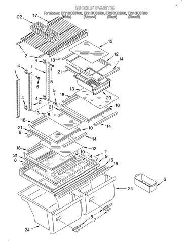 Shelf/lit/optional
