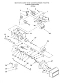 Motor and ice container