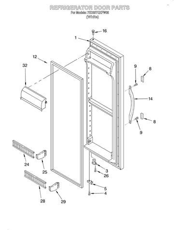 Refrigerator door