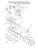 Motor and ice container