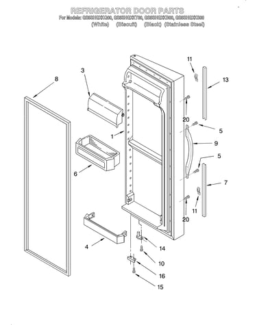 Refrigerator door