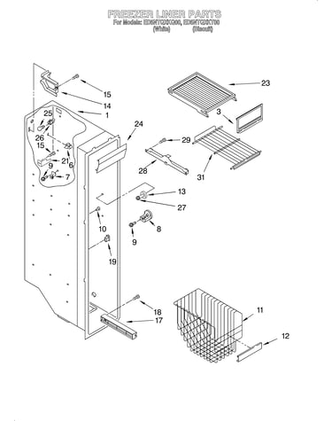 Freezer liner