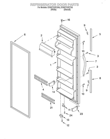 Refrigerator door