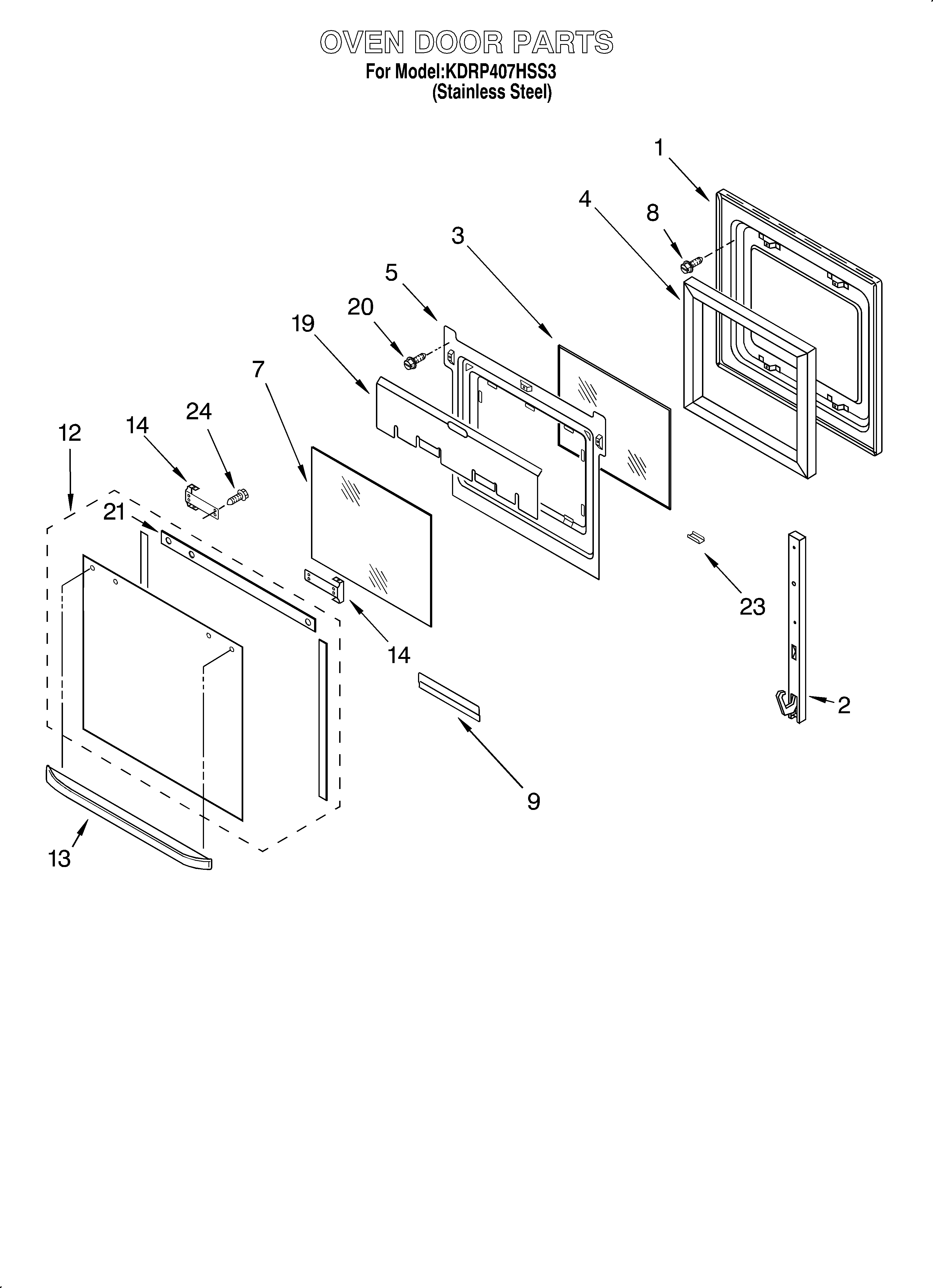Oven door