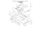 KitchenAid KDRP407HSS3 burner box and manifold diagram