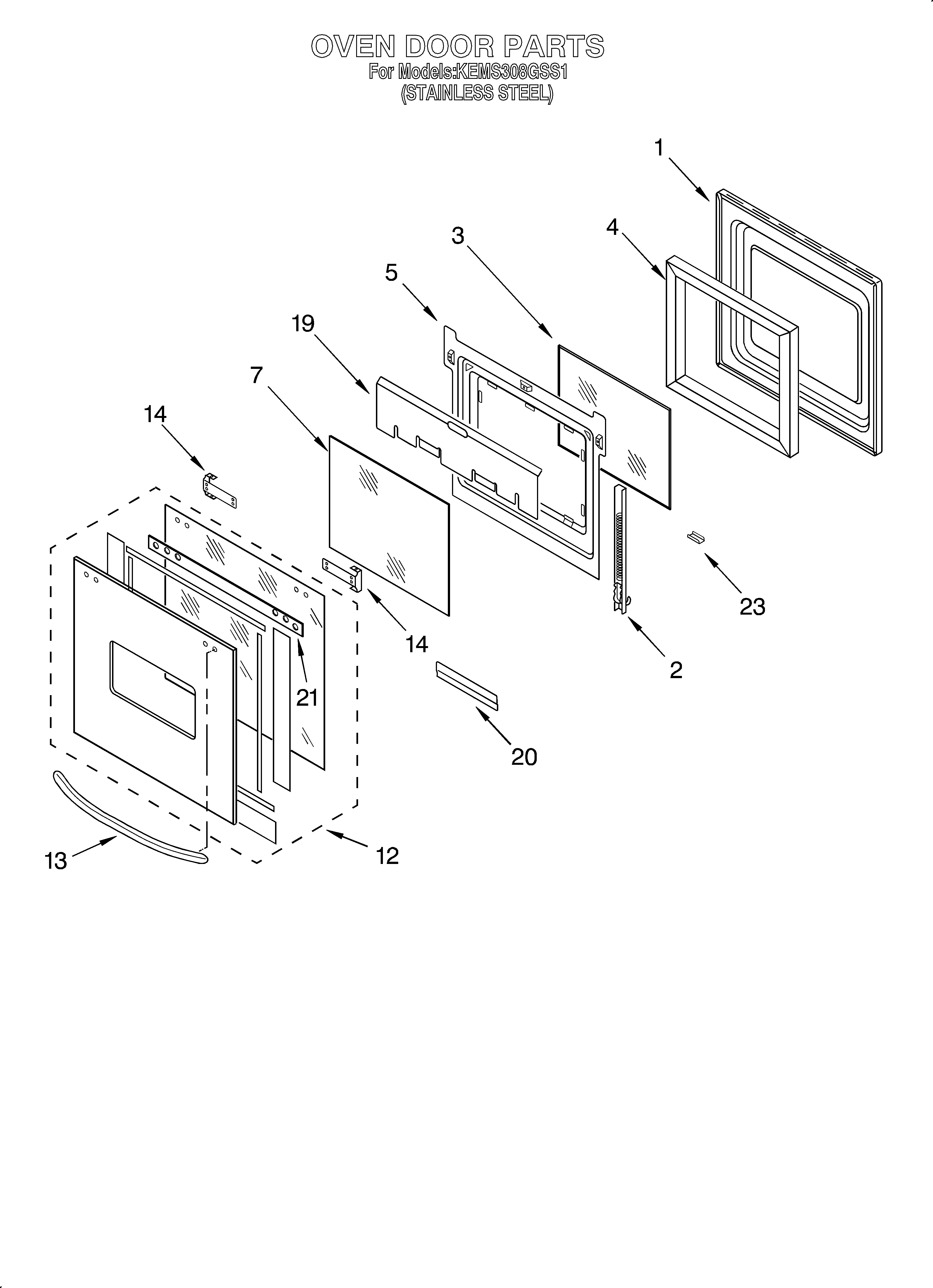 OVEN DOOR