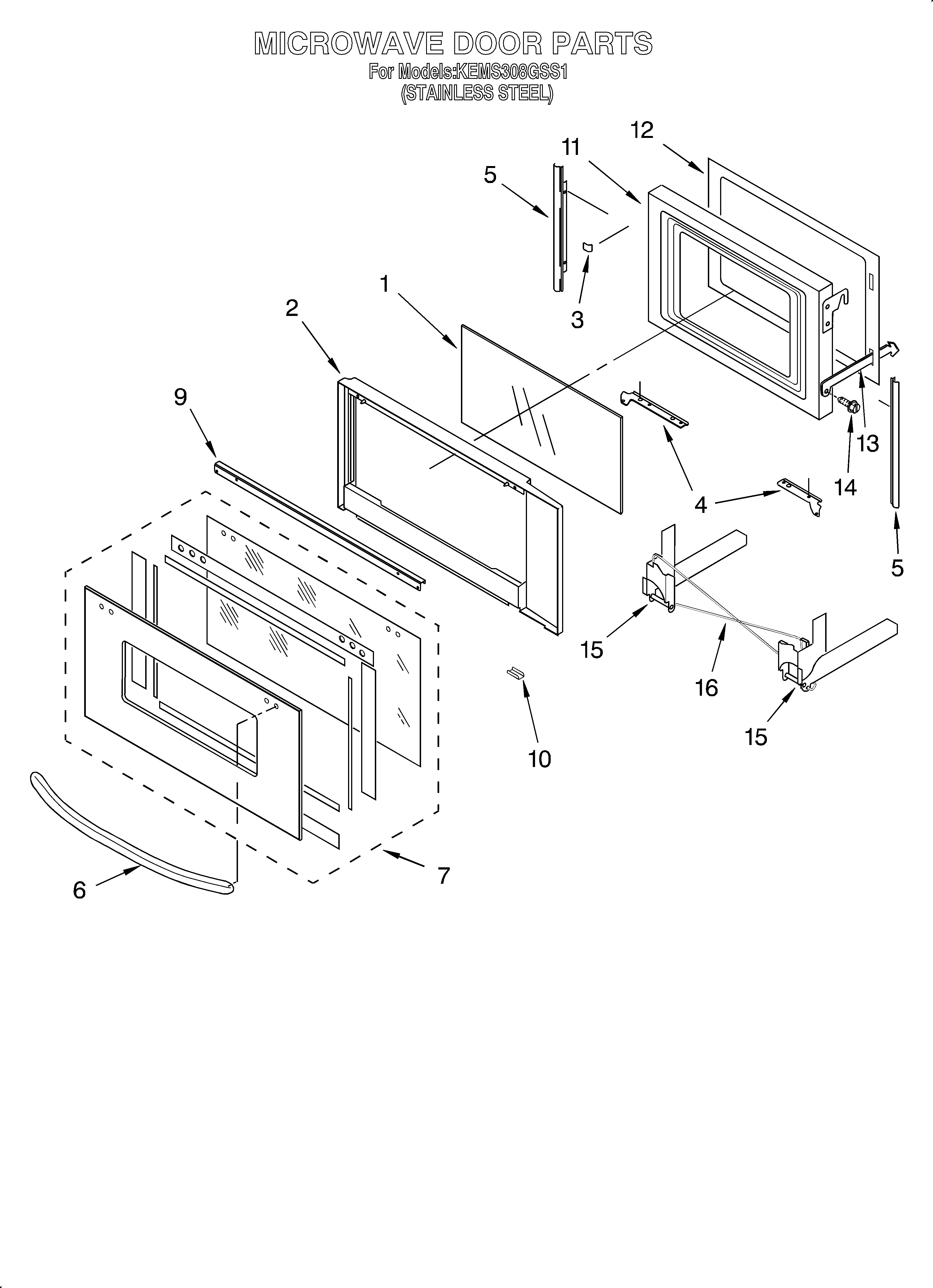 MICROWAVE DOOR