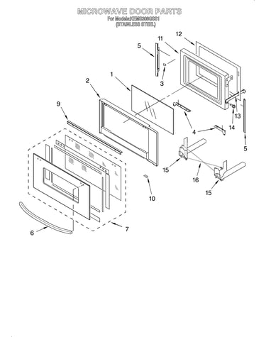 Microwave door