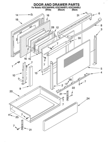 Door and drawer