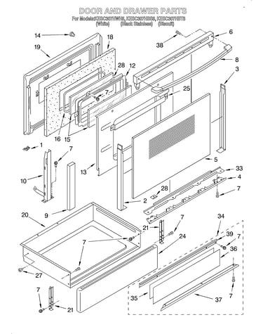 Door and drawer