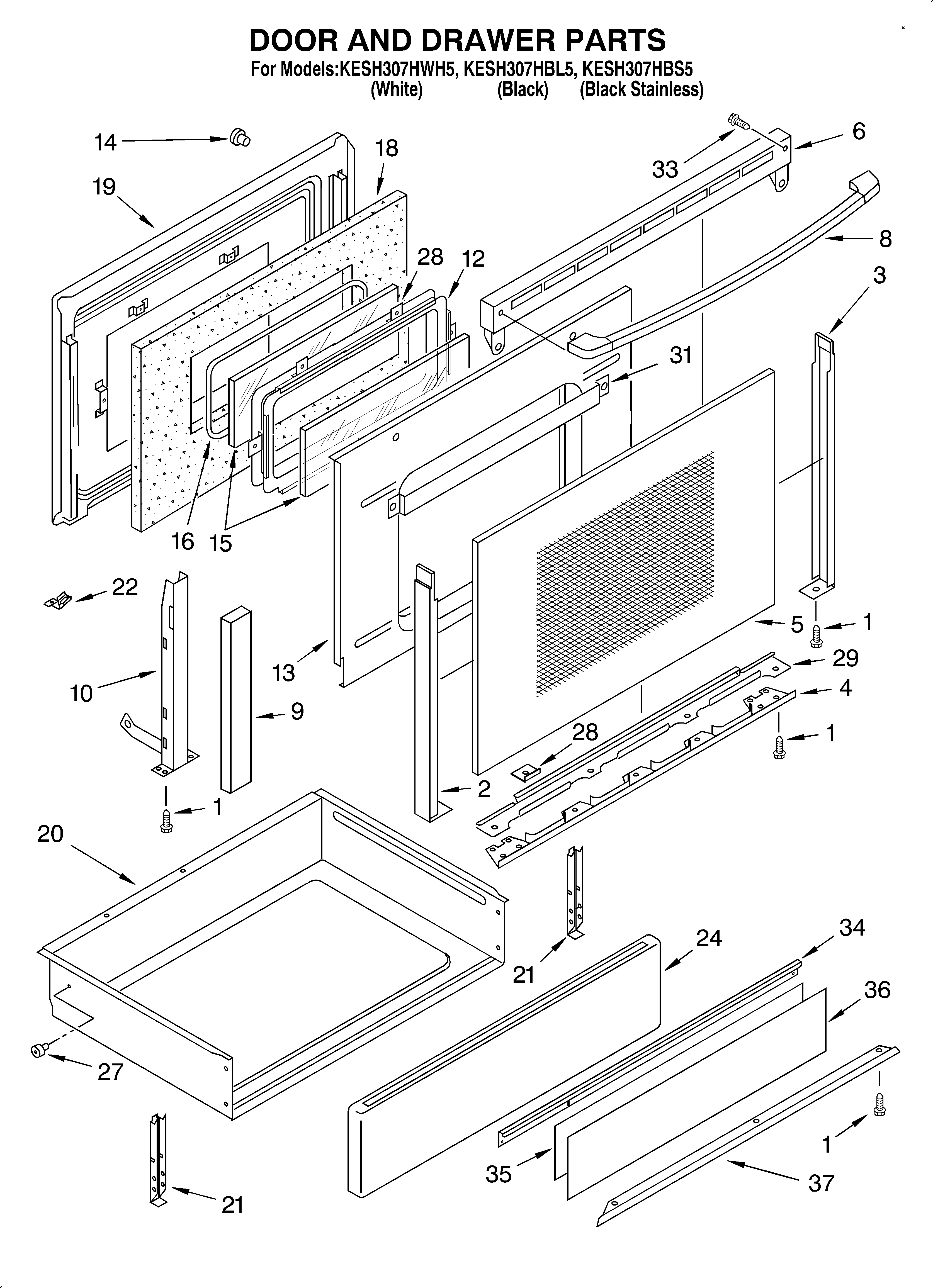 Door and drawer