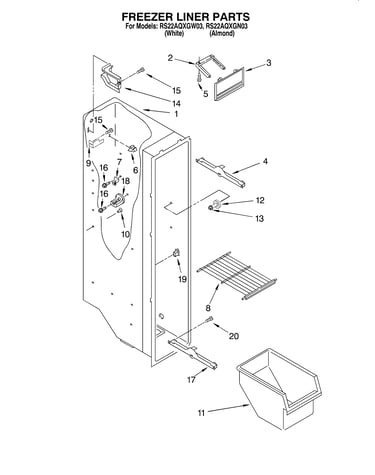 Freezer liner