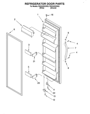 Refrigerator door
