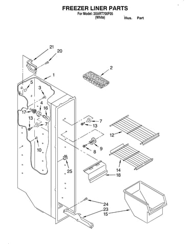 Freezer liner